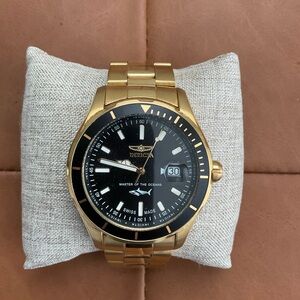 Invicta Gold and Black Ocean Master Watch